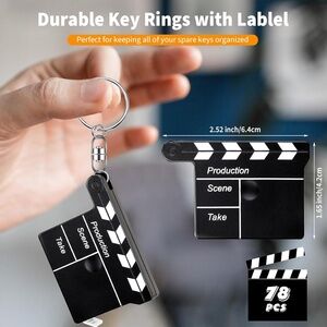 Movie Clapboard Key Chain with Tape Measure